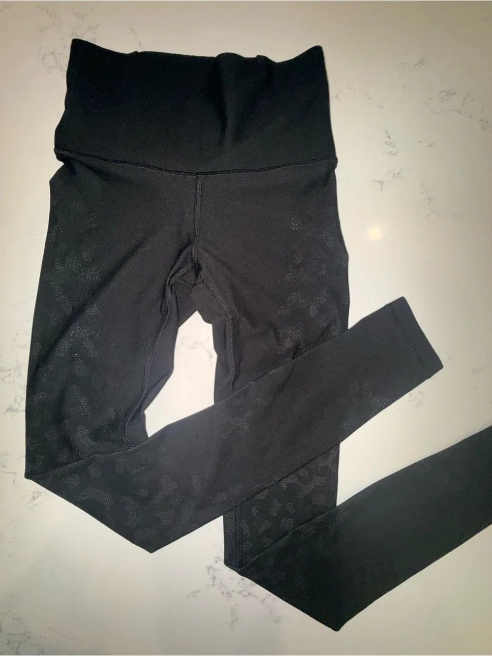 lululemon athletica High-Rise Black/Graphite Grey Camo Leggings.